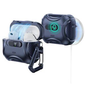 ESR Cyber Series AirPod Pro 3 (2025) Case MagSafe USB-C Drop-Proof Lock Blue